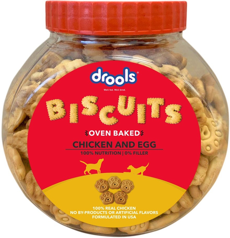Drools Biscuits Real Chicken and Egg Dog Treat(400 g)