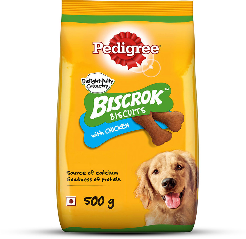 PEDIGREE Biscrok Biscuits (Above 4 months) Chicken Dog Treat(500 g)