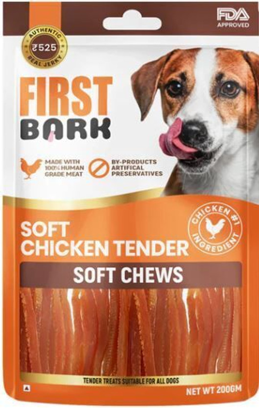 first bark First Bark Soft Chicken Tenders for Dogs/Puppies . Treats/Snacks Chicken Dog Treat(200 g)