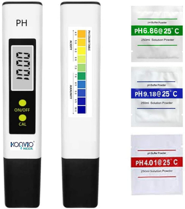 konvio neer Pen Type pH Test Meter ± 0.1pH High Accuracy test kit Digital pH Meter