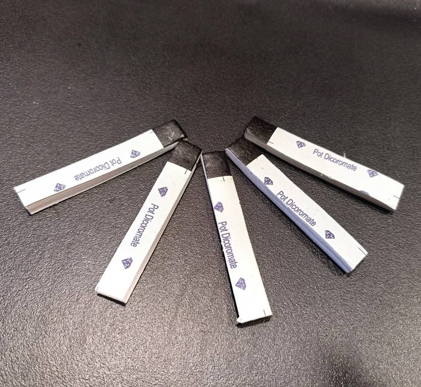 CRAFTWAFT Potassium Dichromate Test Paper [Vial of 100 Strips] for Lab