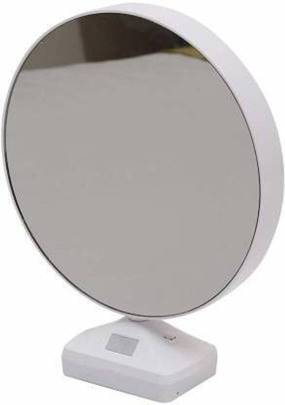 COSMETOCITY Round Magic Mirror Photo Frame Gift/Showpiece with usb cable led photo frame 6 inch magic mirror, led photo frame (512 MB, White) 8 inch MIRROR(128 MB, White)