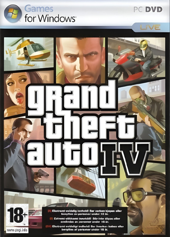GTA 4 PC Game DVD | Singleplayer | Offline Only(PC Game, for PC)