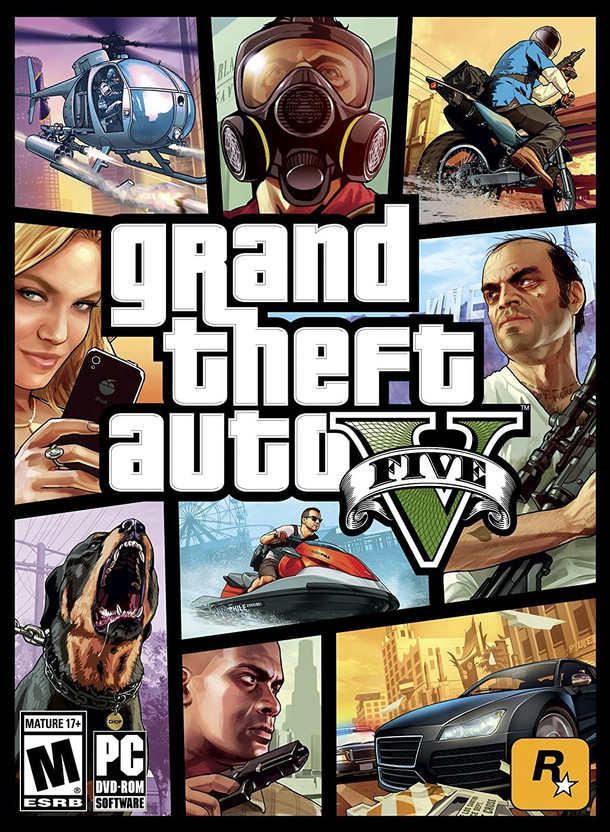 GTA V complete Edition Pc Game Dvd (Offline only) Complete Games [dvd_rom] (Complete Edition)(for PC)