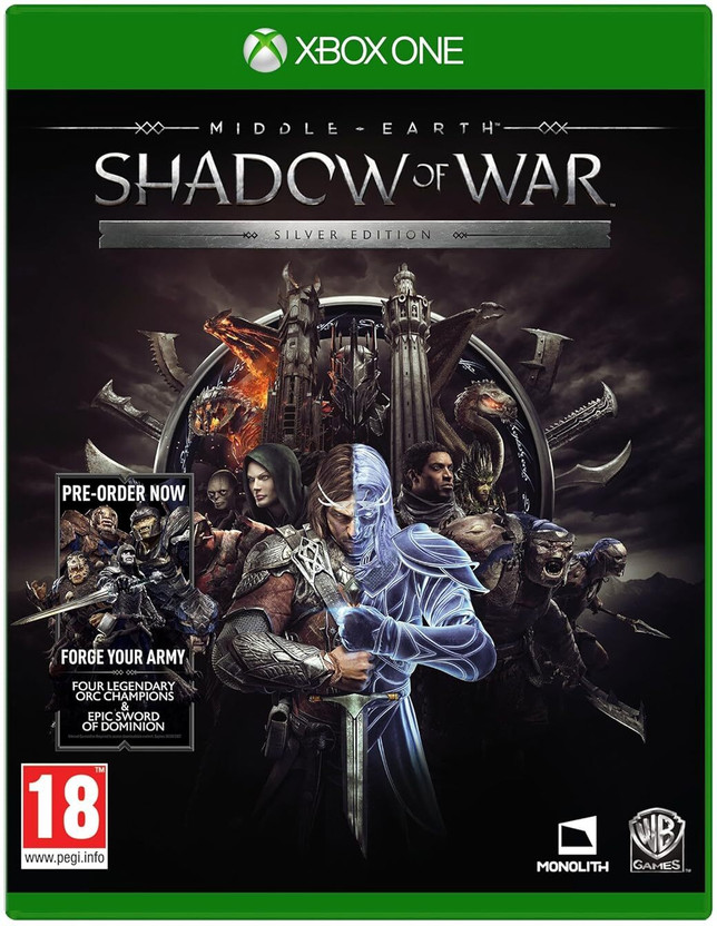 Middle-Earth: Shadow of War - Silver Edition (Xbox One) (SILVER EDITION)(SINGLE PLAYER, for Xbox One)