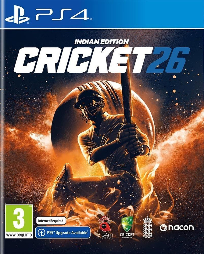 PS4 Cricket 26 | ps4 games playstation Blu-ray Disc | Sports PS Game | cricket 26 Ps4 Games CD | Realistic Gameplay | High Definition Graphics | Career Mode | Best Value ps4 game collection | PlayStation 4 Games PlayStation(for PS4, VR Compatible)