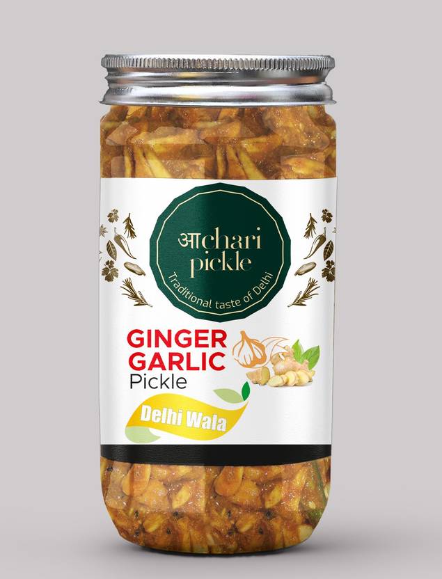 ACHARI PICKLES Homemade Ginger Garlic Pickle Delhiwala Style Adrak+Lehsun Ka Achar Ginger