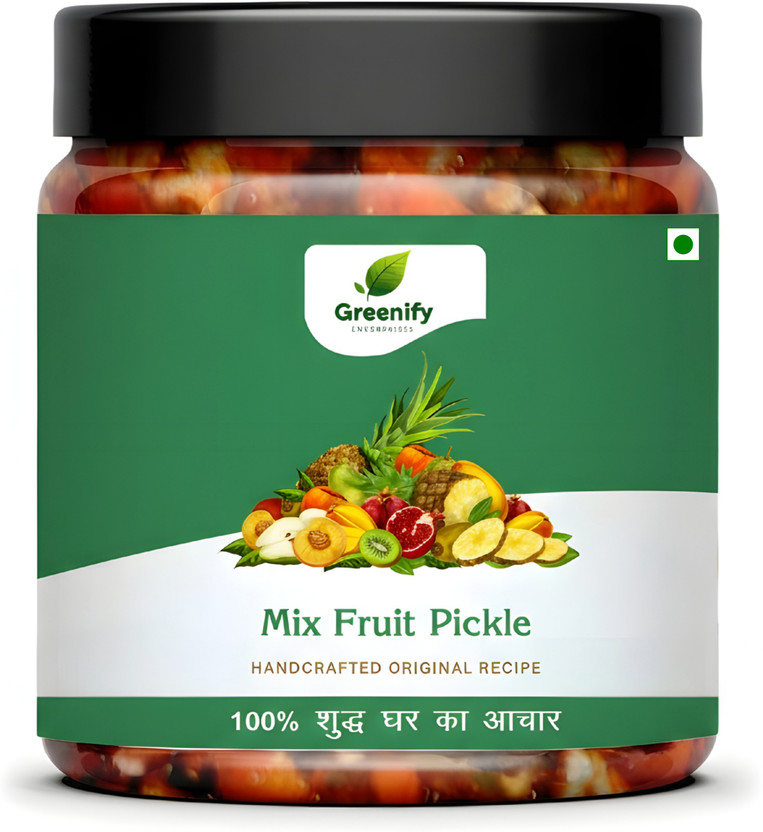 GREENIFY Mix Fruit Pickle 250gm | Handcrafted Orignal Recipe | shuddh and Pure Mixed Pickle(250 g)