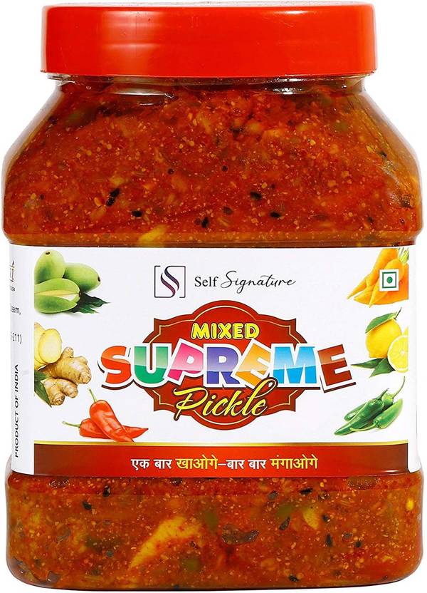 self signature Homemade Swaad Mix Veg Achar Marwadi Mixed Vegetable