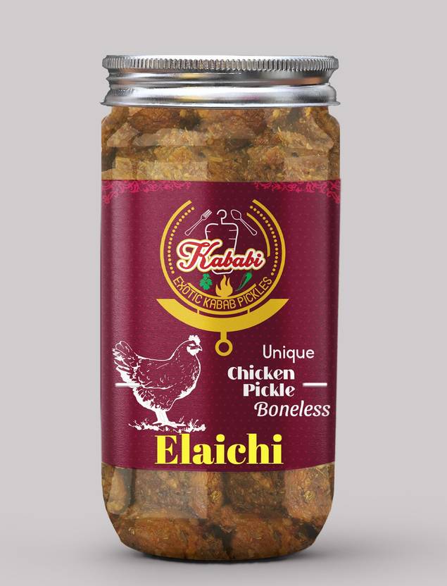 kababi Homemade Elaichi Flavor Boneless Chicken Pickle (400 GM) Delhi