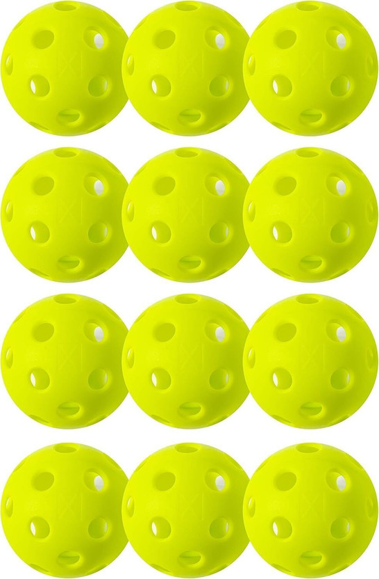 ONOMIE X-40Performance Outdoor Pickleball Balls,Tournament Grade,40 Holes Pickleball Ball(12Balls)