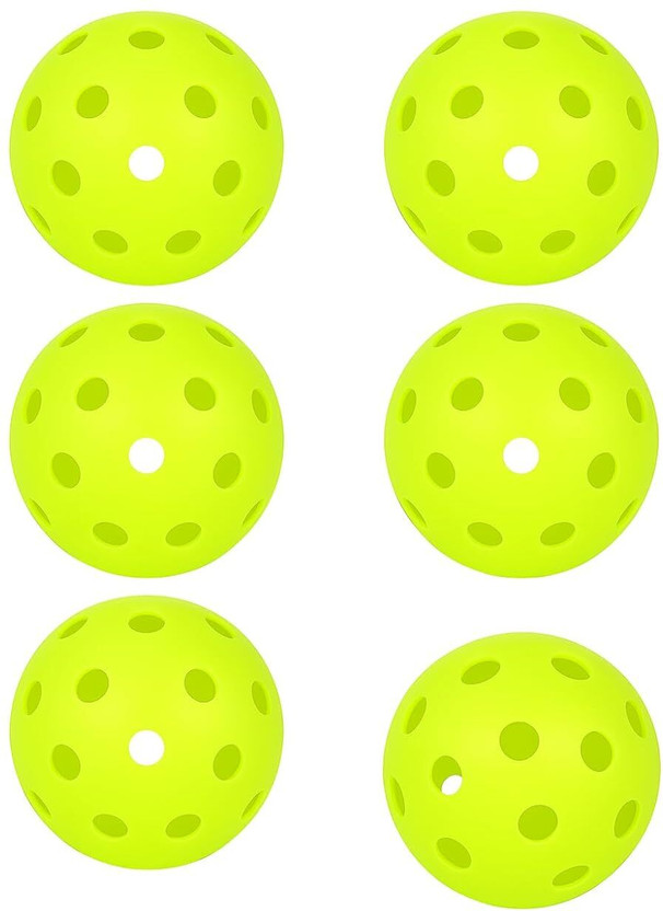 ONOMIE X-40Performance Outdoor Pickleball Balls,Tournament Grade,40 Holes Pickleball Ball(6Balls)