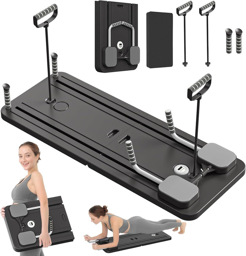 Maraxis Full Body Core Workout & Exercise Equipment for Men & Women Foldable Pilates Board | Sliding Workout Board Pilates Reformer