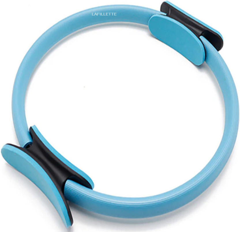 LAFILLETTE Yoga Pilates Fitness Ring For Full Body Toning Thighs /Abs/Legs Comfortable With Non Slip Dual Grip Pilates Ring(Blue)