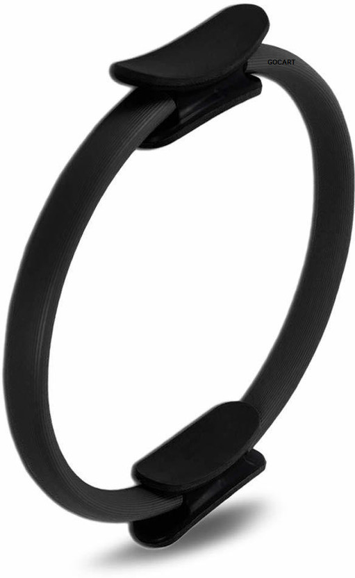GOCART 32CM Yoga Pilates Ring Fitness Circle Muscles Body Exercise Pilates Ring(Black)