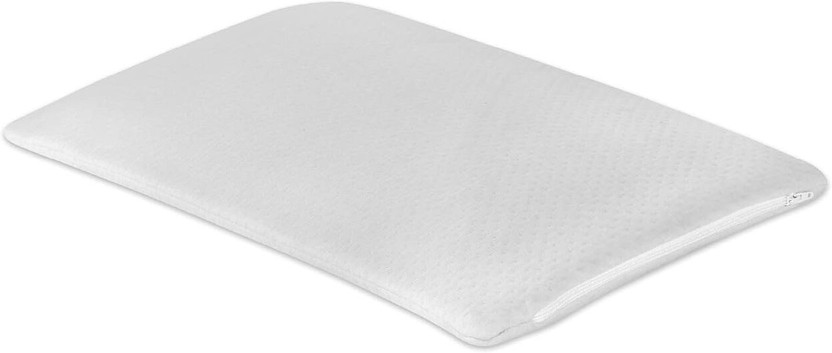 araami Memory Foam Sleeping Pillow Pack of 1 Solid Memory Foam Orthopedic Bed Pillow for Sleeping Slim Bed Pillow(WHITE SLIM)