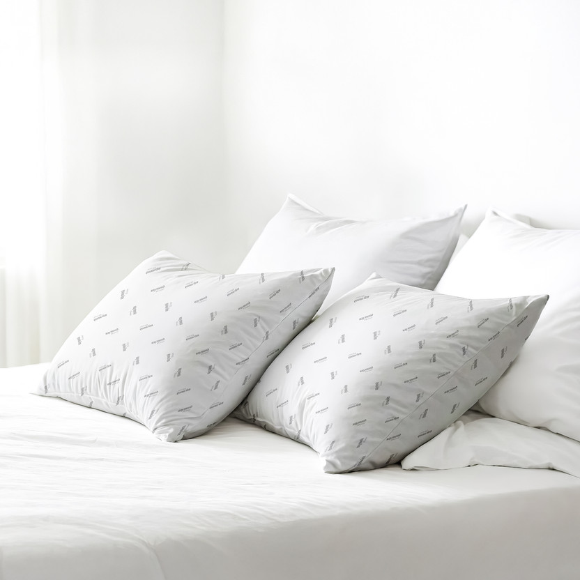 Raymond Home Microfibre Sleeping Pillow Pack of 2 Solid(White)