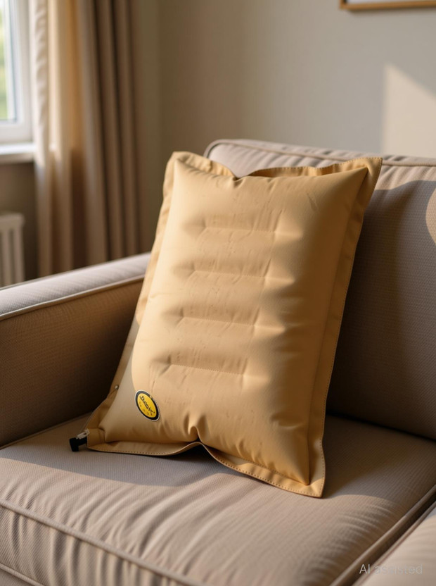 DUCKBACK Air Sleeping Pillow Pack of 1 Solid Pillow(Khaki)
