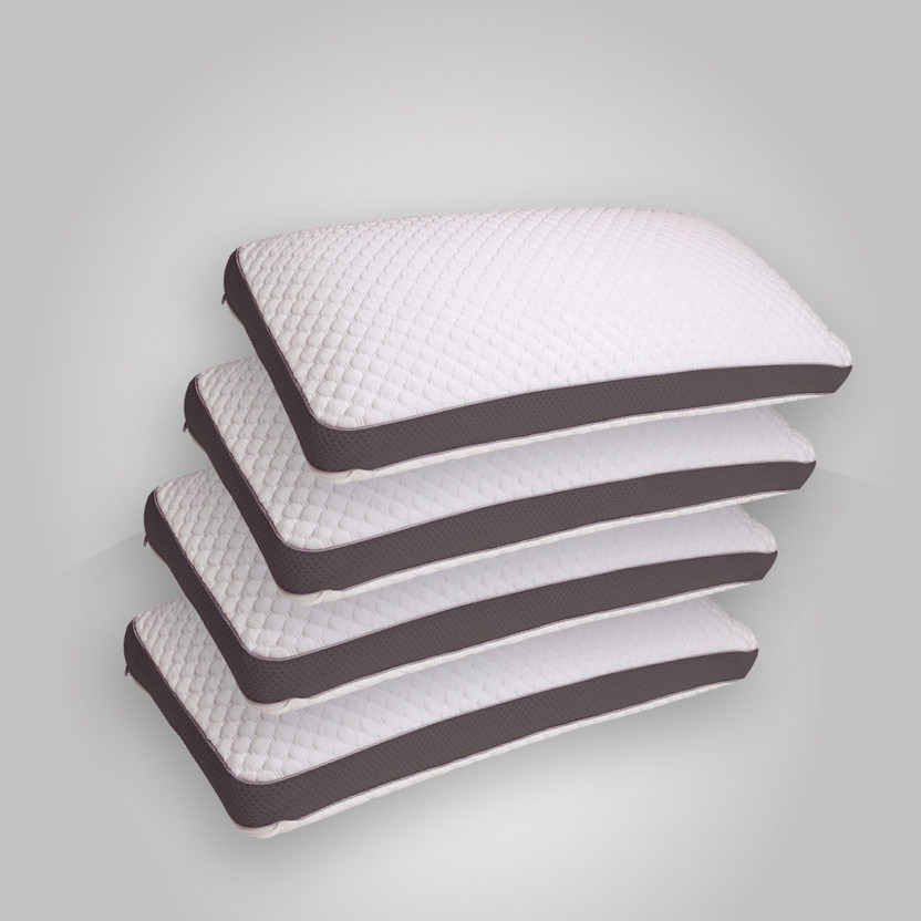 Centuary Centuary Memory Foam Orthopaedic Pillow Pack of 4 Solid Mattresses Orthopaedic Memory Foam Pillow for Neck & Spine Support (23x15 inch)(White) - Flipkart Deal
