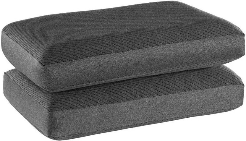 LA VERNE Memory Foam Sleeping Pillow Pack of 2 Abstract Luxury(Grey)