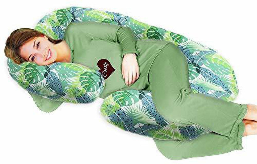Coozly Microfibre Pregnancy Pillow Pack of 1 Floral C Shape(‎Fauna)