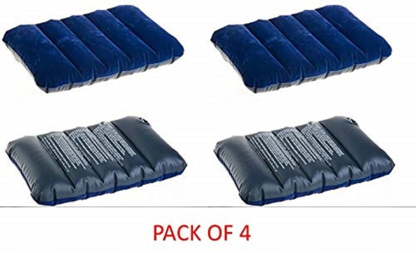 DDARSH ENTERPRISE Air Travel Pillow Pack of 4 Stripes(Blue)