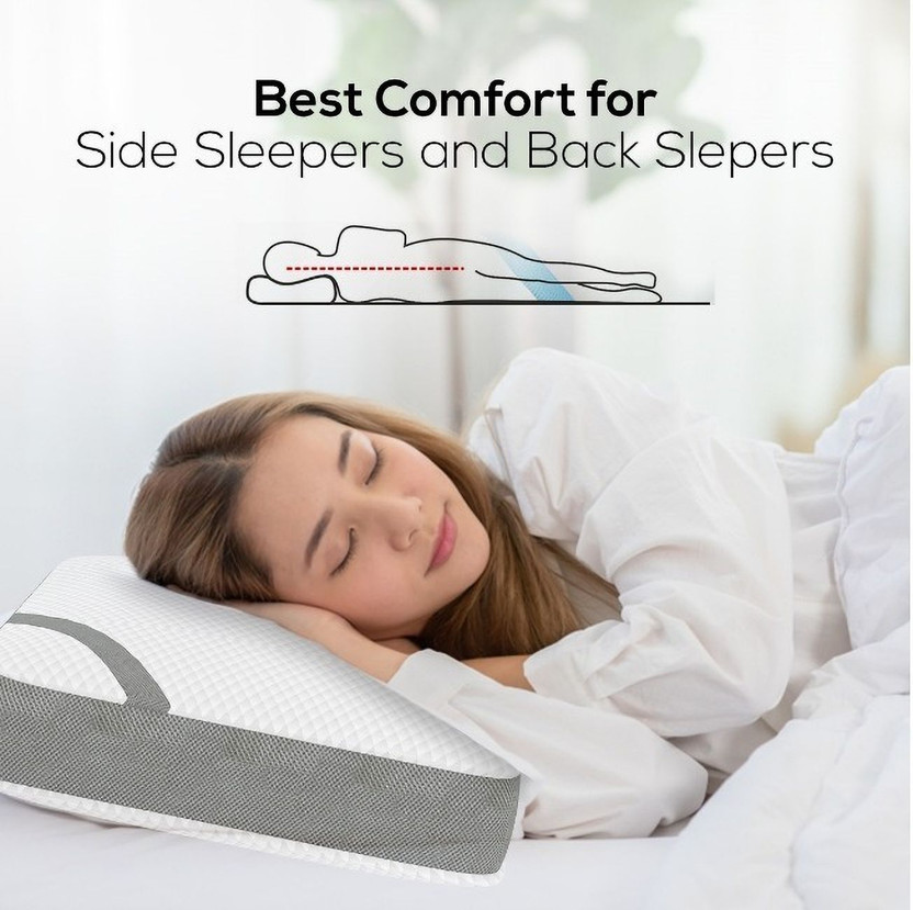Flipkart SmartBuy Memory Foam Orthopaedic Pillow Pack of 1 Solid(White)
