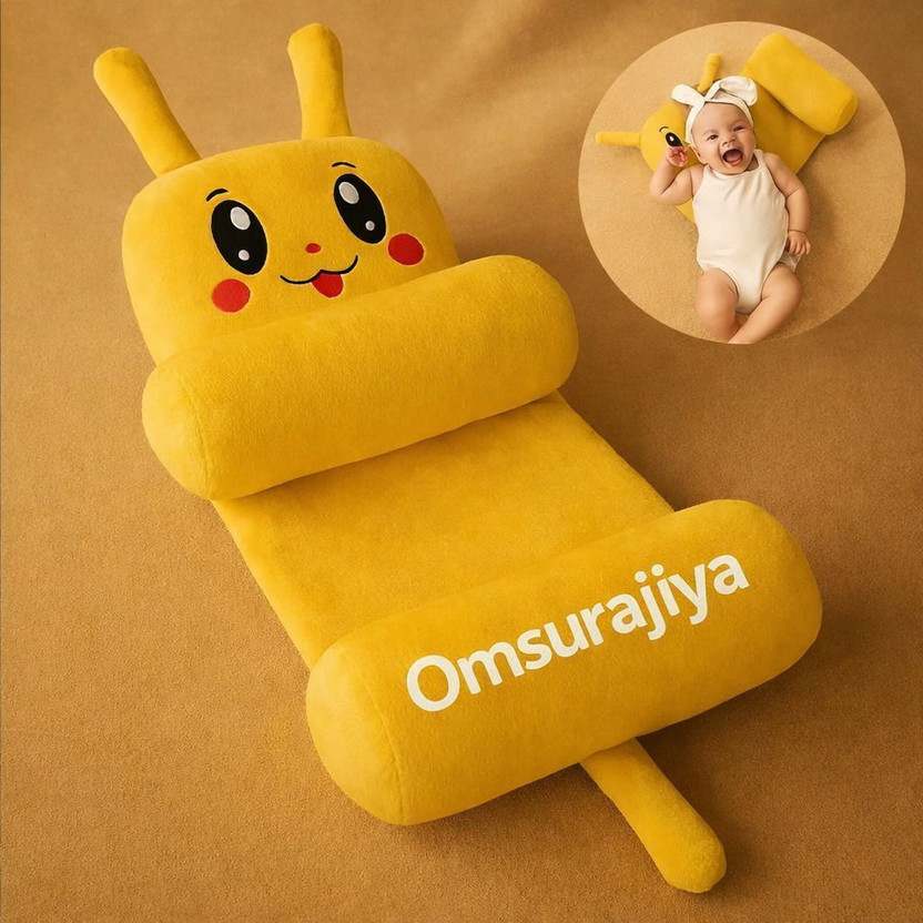 Omsurajiya Microfiber Cushions & Pillows Cover(18 cm*20 cm, Yellow)
