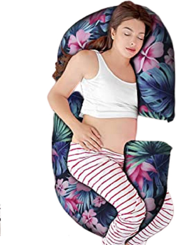 Coozly Microfibre Pregnancy Pillow Pack of 1 Floral C Shape(‎Tropika)