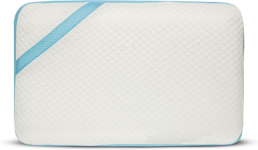 Flipkart Perfect Homes Memory Foam Orthopaedic Pillow Pack of 1 Solid Mattresses Orthopaedic Memory Foam Pillow for Neck & Spine Support(Sky)