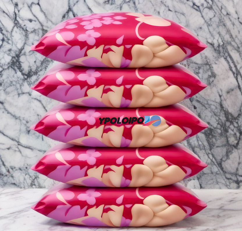 GUNVAR INDIA PRIVATE LIMITED Microfibre Sleeping Pillow Pack of 5 Abstract LUXURY(Pink)