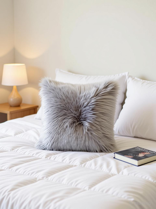 PICKKART Microfibre Cushion Pack of 2 Solid(SIlver Grey)