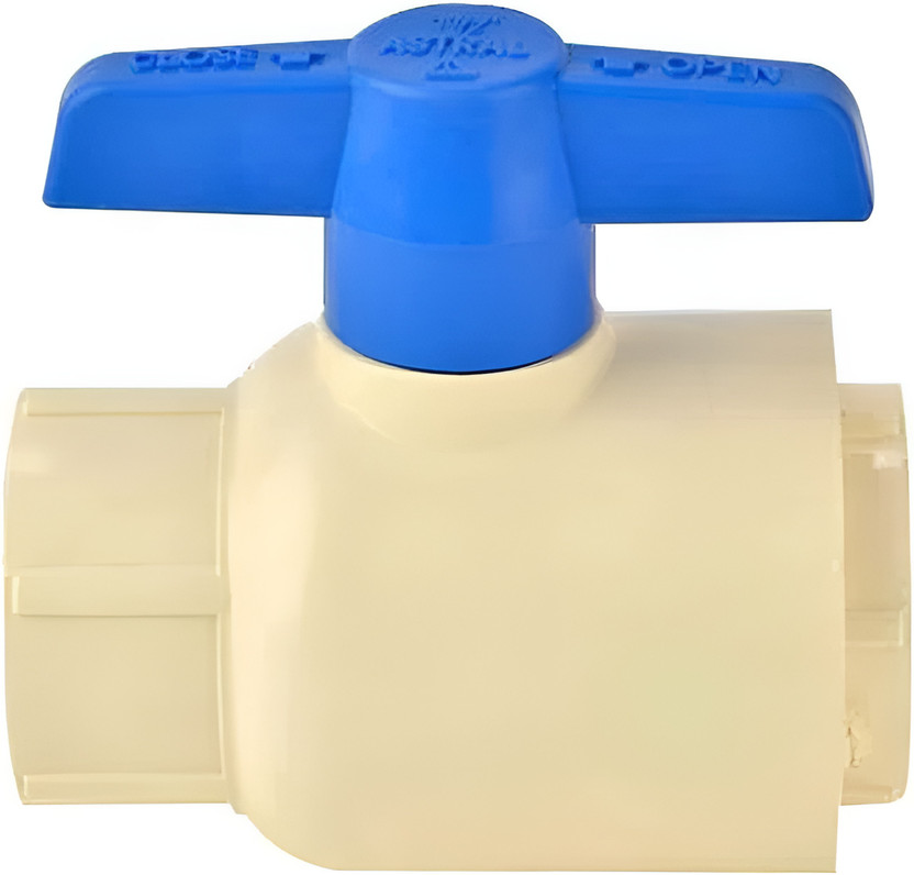 ASTRAL CPVC Ball Valve Pipe Fittings with High Durability, Size- 3/4" inch 2-Way Coupling Pipe Joint(Pack of 1)