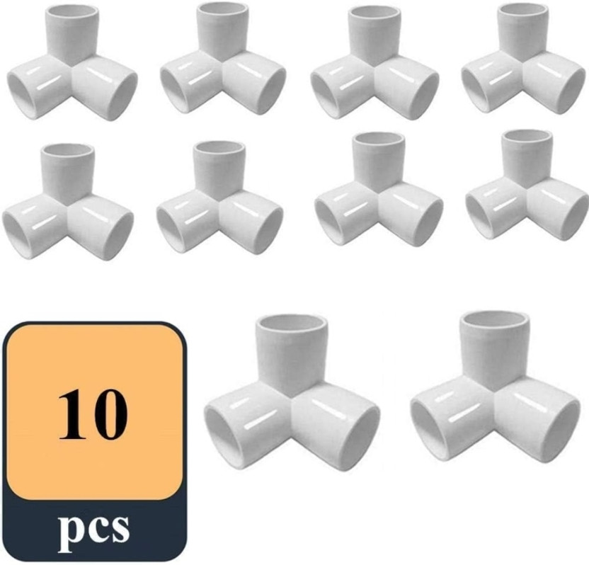 HPF Upvc 3 way elbow 3/4 " inch set of 10 piece 3-Way 90 Degree Elbow Pipe Joint(Pack of 3)