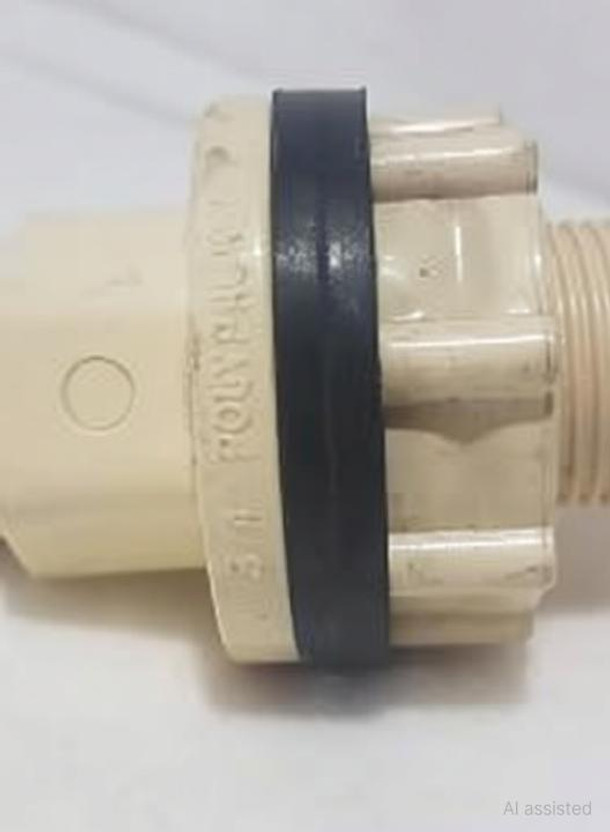 H HADDU CPVC Fittings Tank Nipple (3/4 inch) Set of 4 2-Way Coupling Pipe Joint(Pack of 2)
