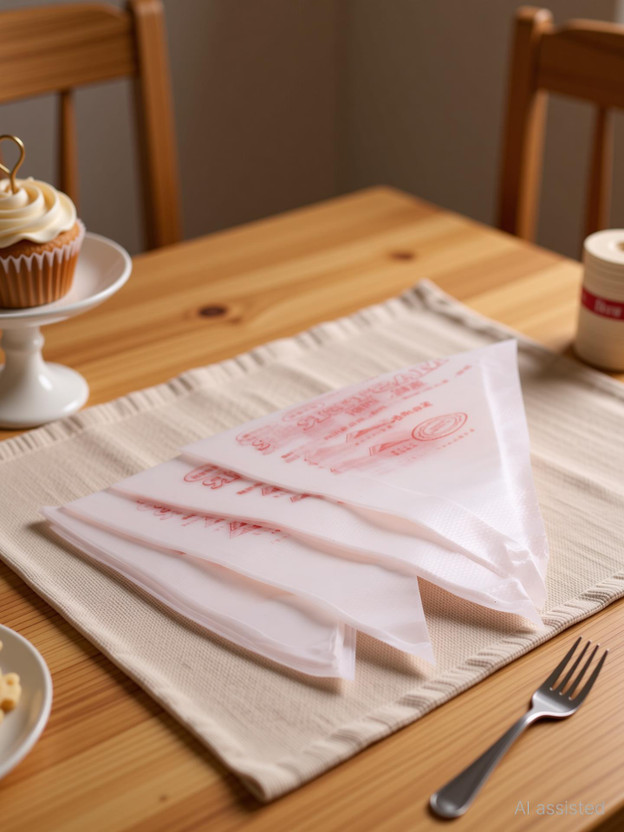 OBIFEMA ENTERPRISES FOOG GRADE NON SLIP LEAK RESISTANT DISPOSABLE ICING PIPING BAG Kitchen Tool Set(White, Baking Tools)