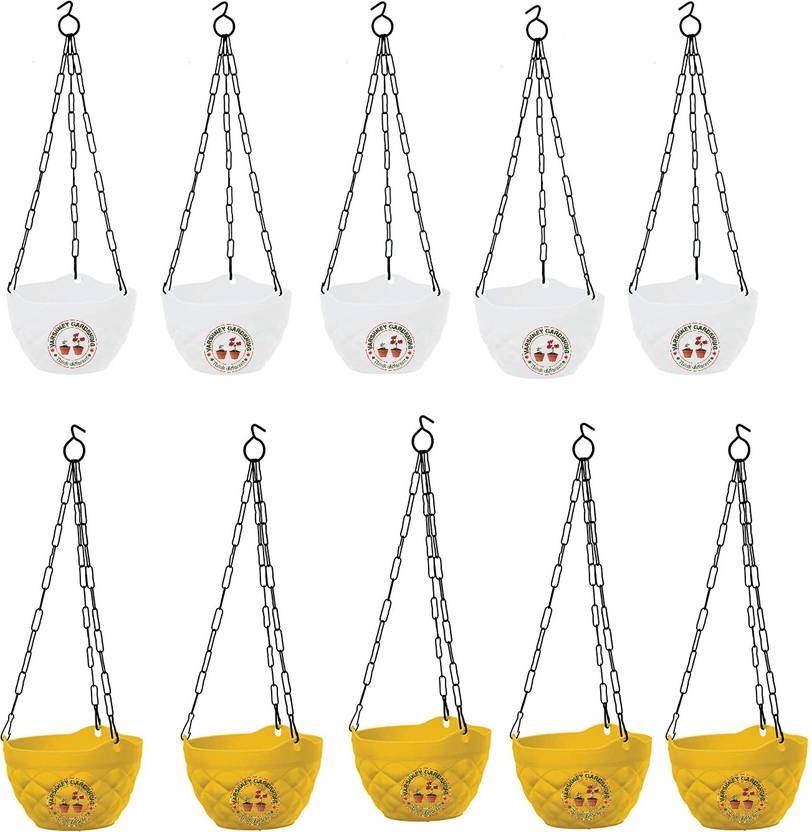 Varshney Gardening hanging baskets plastic flower pots plant planter