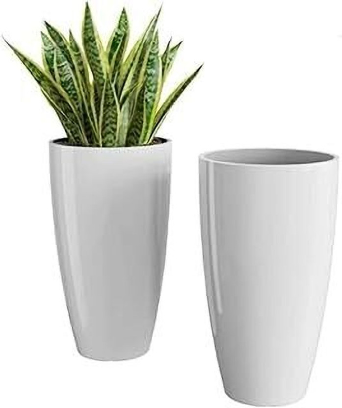 GamlaAura Plant Container Set(Pack of 2, Plastic)