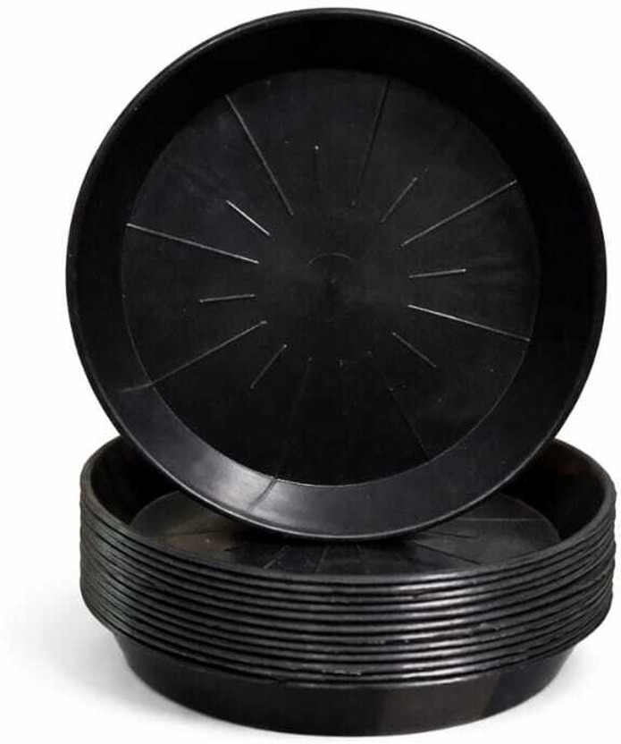 Varshney Gardening Bottom Plate/Pot Saucer/Drip Tray Base 9 Inch Plant Container Set(Pack of 10, Plastic)