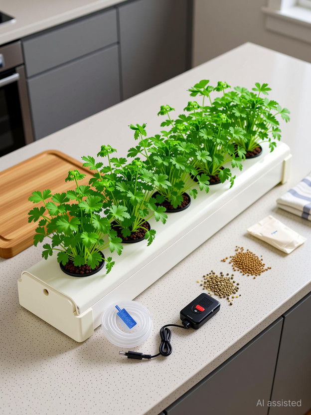 CityGreens DWC Hydroponic Kit for Home - Beginners 5 Planter Plant Container Set(Plastic)