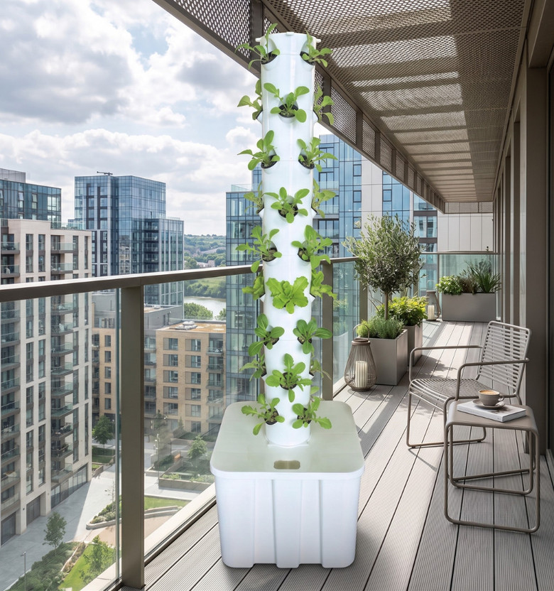 ATLAS orbit 36 planter aeroponics tower Plant Container Set(Plastic)