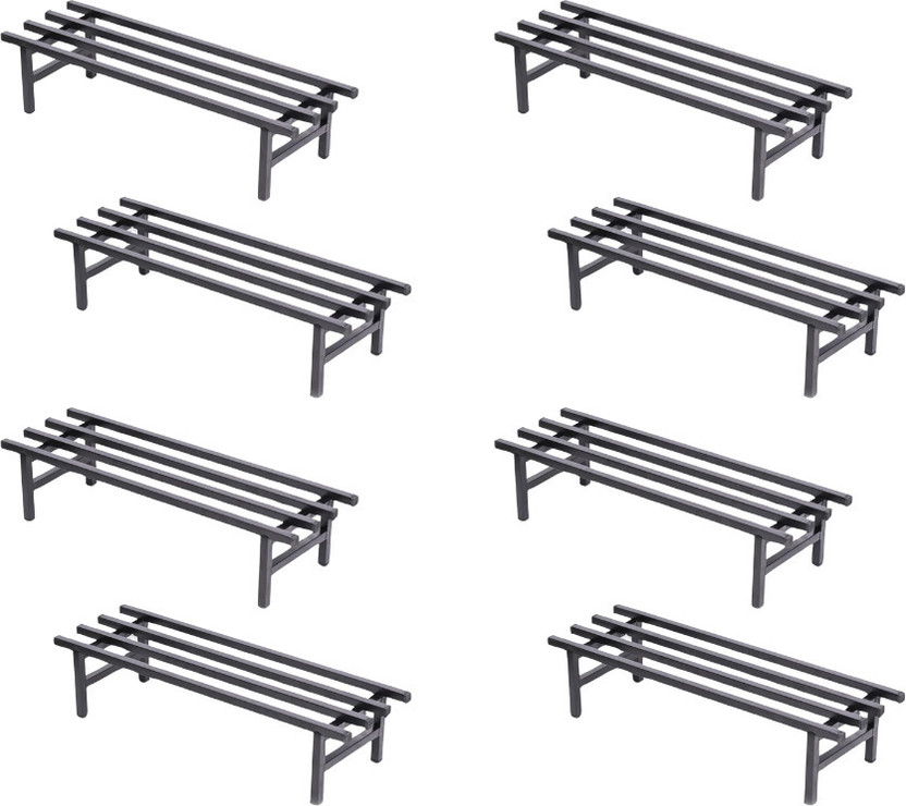 Hs Retail Tube Planter Stand for Flower Pots/Display Rack for Garden/Indoor& Outdoor/ Plant Container Set(Pack of 8, Metal)