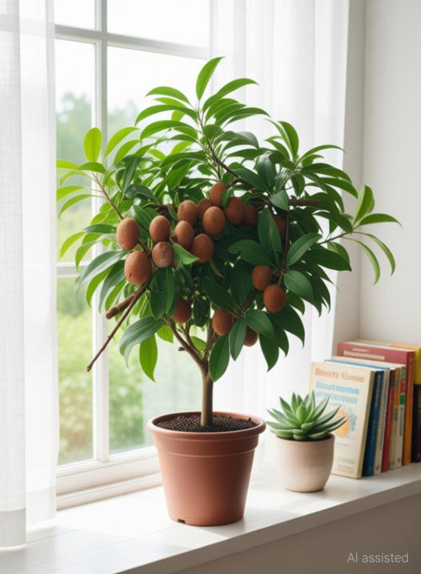 Bristy Store Chiku Plant  sapling(Hybrid, Pack of 1)