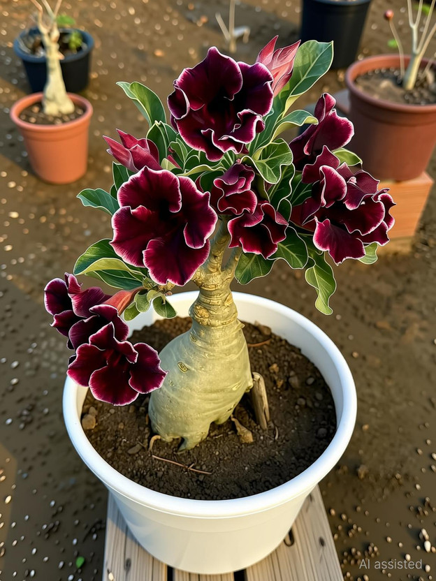 GroWgaach Adenium Plant  sapling(Pack of 2)