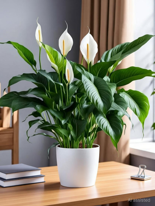 Cloud Farm Peace Lily Plant  sapling(Hybrid, Pack of 1)