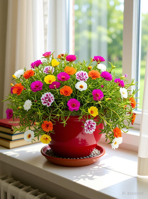NHGREENS Portulaca Plant(Hybrid, Pack of 1)