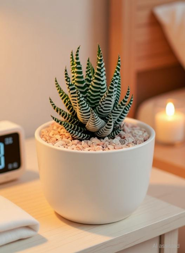 MAZJEOPAS Zebra Haworthia Plant(Hybrid, Pack of 1)