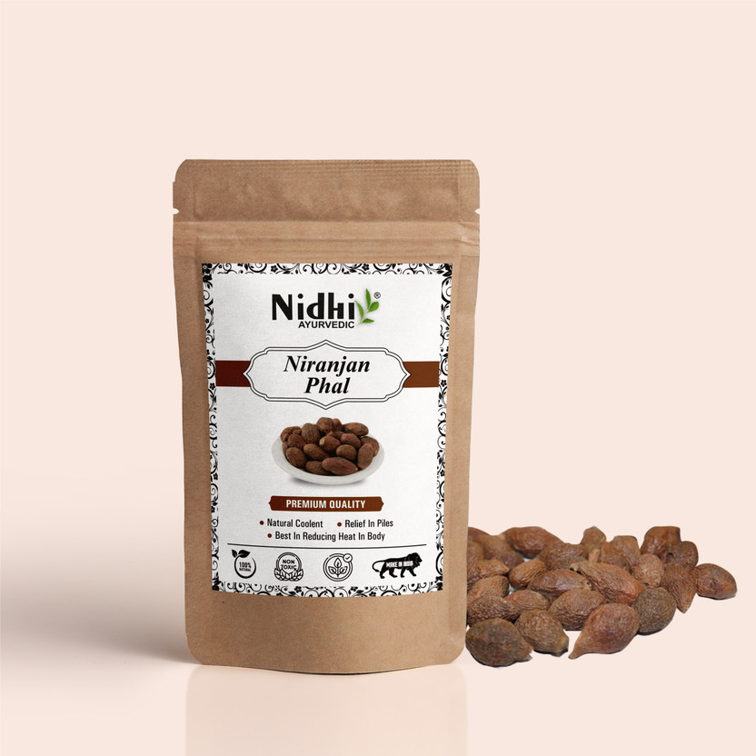 NIDHI AYURVEDIC Niranjan Phal, Malva Nuts, Sterculia Lychnophora Seed(50 g)