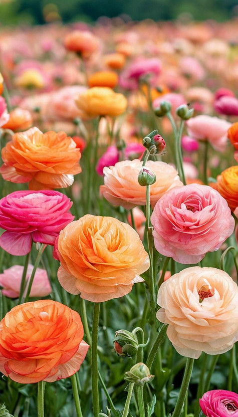 Radha Krishna Agriculture RADHA KRISHNA AGRICULTURE® Imported Double Mix Color Ranunculus Flower Bulbs Seed(2 per packet)