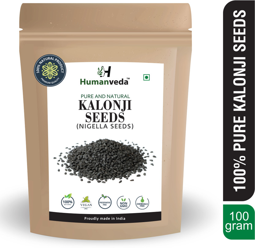 Humanveda Humanveda Kalonji - Nigella Seeds - Black Cumin Seeds for Calcium , Vitamin (RAW) Seed(100 g) - Flipkart Deal